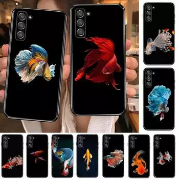 Чехол для телефона с изображением рыбы и охоты, корпус для Samsung Galaxy S8 S9 S10E S20 S21 S5 S30 Plus S20 fe 5G Lite Ultra, черный, мягкий чехол Galaxy S30