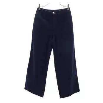 HUNTING WORLD made in Italy Wide pants 40 Navy Waist rubber Women Used