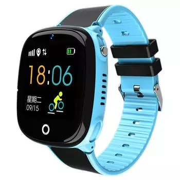 HW11 Смарт-часы для детей GPS Bluetooth Шагомер позиционирование IP67 Водонепроницаемый спортивный сенсорный экран синий