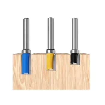 Хвостовик Flush Trim Router Bit Pattern Bit Top Bottom Bearing 12 мм Blade Template Wood Miller Cutter Carpenter
