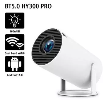 HY300 pro Android11 домашний кинотеатр проектор поддержка 4K 1080P 160ANSI уличный портативный проектор 1280*720P HD двойной Wifi6 BT5.0