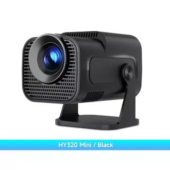 HY320 Mini новый оригинальный 720P Android 11 4K проектор 300ANSI Wifi6 BT5.0 кинотеатр уличный портативный проектор с поворотом на 180° EU plug