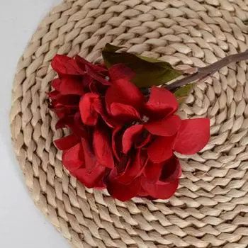 Hydrangeamacrophylla Simulated Thunb Ser With Leaf Detail For Outdoor Decor