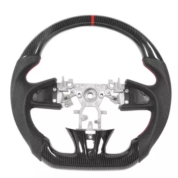 Hydro Dip Carbon Look Steering Wheel Perforated Leather Replacement For Q50 2014 to 2016 Hydro Dip Steering Wheel чёрный