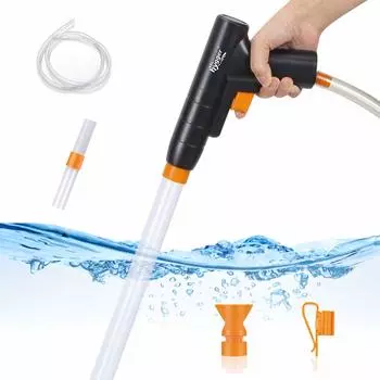 Hygger Аквариум Замена воды Ручной гравий Легко Уменьшает Чистка Аквариум Вода Слива Регулируемая Скорость Маленькие Аквариумы 80 см Насос, Тип,