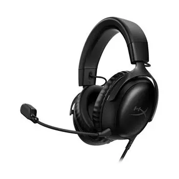 HyperX HyperX Cloud III Игровая гарнитура DTS Наушники:X Spatial Audio с 53-мм драйвером Cloud II Comfort Black для ПК, PS5, PS4, Xbox Series, Ninte