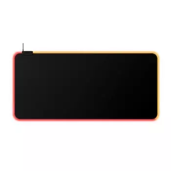 HYPERX Коврик для игровой мыши HyperX Pulsefire Mat RGB с подсветкой RGB, размер XL, ткань для геймеров, настраиваемая, гарантия 2 года, 4S7T2AA, черный чёрный