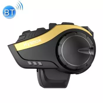 Hysnox HY-02 Bluetooth 5.0 Гарнитура для мотоциклетного шлема 2000M 6 Интерком-гарнитура для гонщиков красный