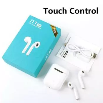 i11 TWS Mini 5.0 Bluetooth-наушники Беспроводные наушники Портативные невидимые наушники белый