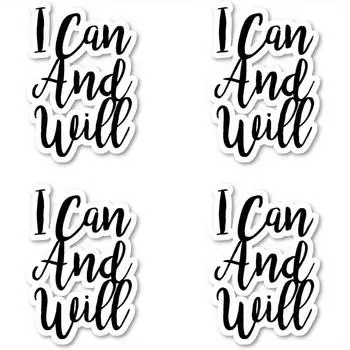 I Can And Will Sticker Inspirational Quotes Stickers 1pc
