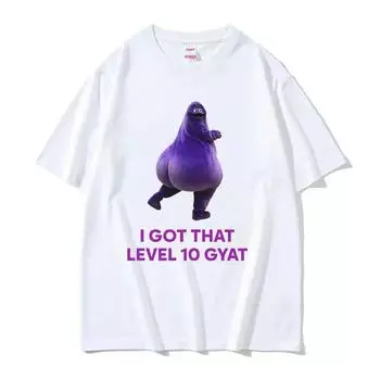 I Got That Level 10 Gyat Gyatt 2025 Смешная женская футболка для летней женской одежды Футболка Винтажная мода Футболки больших размеров 4XL