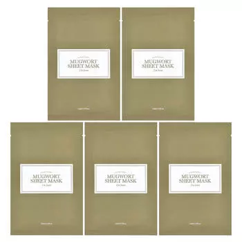 I m From, Mugwork Beauty Sheet Mask, 5 sheets, 23ml (0.77fl oz) each