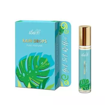 Iba Pure Perfume - Rain Drops 10 мл, Премиум Стойкий Аква Аромат Для Женщин l Дружелюбный К Коже Свежий Парфюм На Каждый День | Без Алкоголя