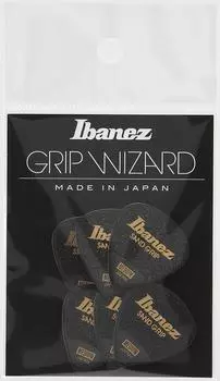 Ibanez Grip Wizard Series Sand Grip Pick made with material PA16MSG-BK anti-slip