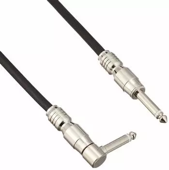 Ibanez OFC кабель с сердечником 20 футов штекер HF20L для гитары/баса высокого класса (6.1м) прямой-Г-образный чёрный