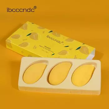 Ibcccndc Small Mango Beauty Egg Набор яиц для макияжа Яйцо-спонж для макияжа 3PCS зелёный