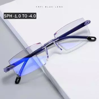 Iboode -1,0 -1,5 -2,0 -2,5 -3,0 -4,0 Готовые очки для близорукости Классические мужские и женские оптические очки с защитой от синего света по рецепту -100