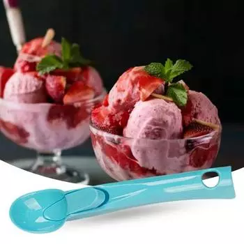 Ice Ball Maker No Odor BPA Free Пластик Практичная гладкая поверхность Крем Ложка для дома оранжевый