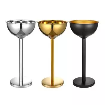 Ice Bucket with Stand Standing Ice Bucket Wine Bucket on Stand Ice Cube Container for Club Restaurants Party Wedding Beer