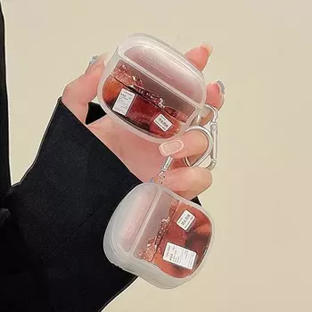 Ice Coffee Ins Label Беспроводная Bluetooth-гарнитура Зарядное устройство для Airpods 1 2 3 Pro 2nd Мультяшный силиконовый мягкий чехол для наушников For Airpods Pro 2nd