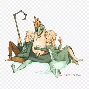 Ice King X, Эльза, Эльза, Ice King, термопереносная печать, виниловые нашивки, наклейки для одежды, аппликации «сделай сам», моющиеся нашивки