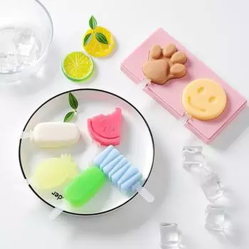 Ice Pop Maker с антипригарным покрытием, легко чистится, силиконовая летняя форма для лотка для кубиков льда для детей 2