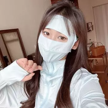 Ice Silk Солнцезащитная вуаль для вождения Маска для лица Gini Mask Womne Sun Hats Летняя солнцезащитная маска серый