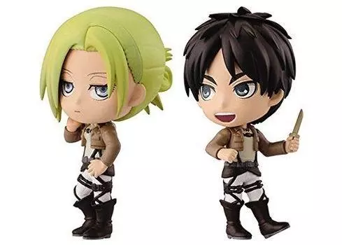 Ichiban Kuji Атака титанов Атака свободы F Prize Annie & Ellen Chibikyun Набор персонажей