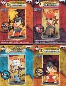 Ichiban Kuji One Piece ~Marineford Final Battle~ E Подставка для призовых карт Фигурка, набор из всех 4 типов