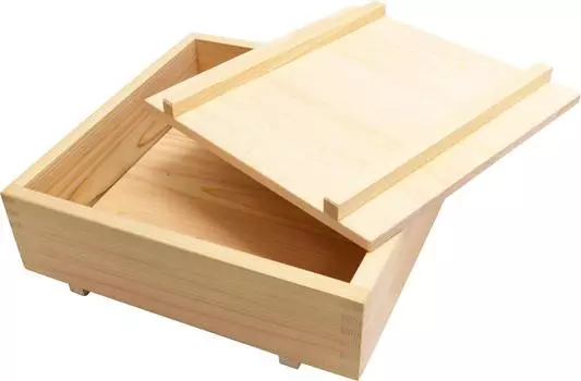 Ichihara Woodworks Pressed Sushi Tree Pressed Sushi Boxed 30 x 30 x Mold, Cypress, Lady, Utensil, Sushi, No. 10, 8.5cm