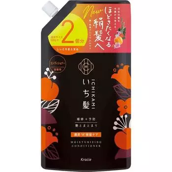 Ichikami Kracie Home Products Ichikari Dense W Увлажняющий кондиционер для ухода, 2 сменных картриджа, 660 г
