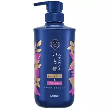 Ichikami Repair Color Conditioner Pump 480g Уход за волосами Уход за поврежденными волосами Предотвращение выцветания цвета [Повреждения и уход] | Для мужчин Для женщин