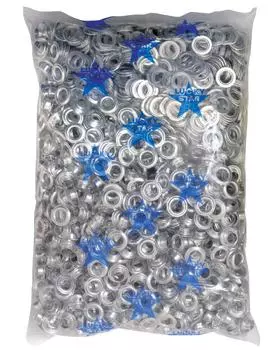 Ichinen Access FAMILY TOOL 12mm 1000 Polyethylene Bag Double-Sided Eyelets, (#28), Aluminum, 51307, Pairs,