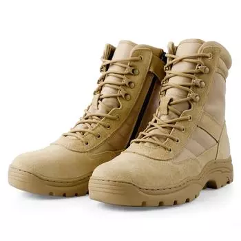 IDSA006 Popular Classic Style Tactical Boots Waterproof Breathable Lightweight Hiking Boots MenNon-Slip Casual Sports Shoes 47 песочный