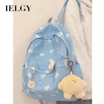 IELGY Корейский рюкзак с рисунком медведя из мультфильма Harajuku ulzzang, японский универсальный мягкий школьный рюкзак для девочек, рюкзак для девочек розовый