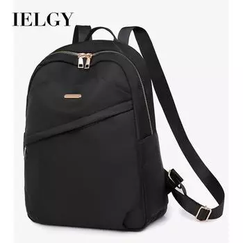 IELGY Lightweight Oxford cloth backpack, versatile large-capacity travel student 14-inch computer backpack чёрный