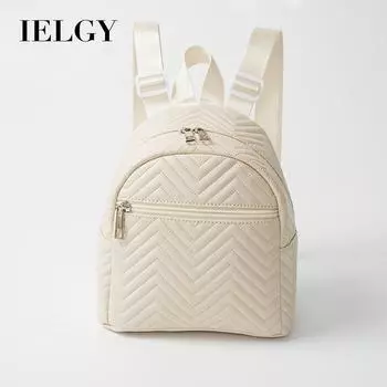 Стильный женский рюкзак IELGY, минималистичный черный рюкзак бежевый