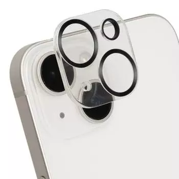 iFace iPhone 14 /14Plus Защитная крышка объектива камеры из закаленного стекла (Металл черный) [iPhone14 iPhone14plus Защитная пленка для объектива камеры Объектив камеры