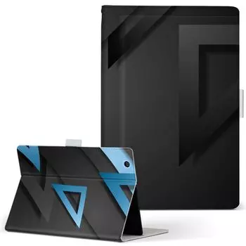 igcase Fire HD 8 выпущен в специальном чехле для ноутбука с чехлом прямого склеивания черного черного синего синего узора 008710 (8-е поколение, 2018)