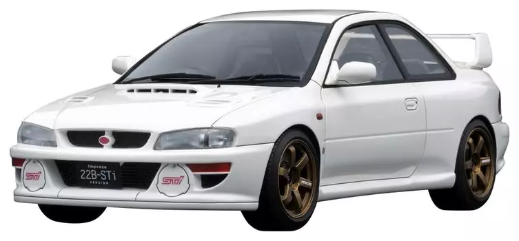 ignition model Subaru Impreza Version White finished product 1/18 22B-STi (GC8 modified)