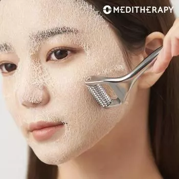Игольчатый ролик для лица Meditherapy против морщин (Лист маски не входит в комплект)