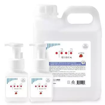 Igong Igong Hand Wash 4л+300мл+300мл Пенное мыло для рук большой емкости, 1 комплект