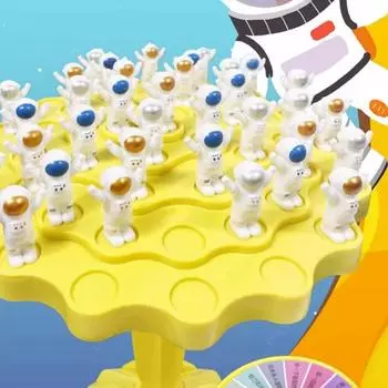 Игра Spaceman Balance Tree Игра для взаимодействия родителей и детей Настольная игра для балансировки Забавная игра на балансировку Декомпрессия для отдыха жёлтый
