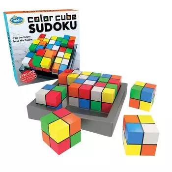 Игра ThinkFun Cube American Style Sudoku 76342 с инструкцией на японском языке. Возраст «Цветная судоку» 8+