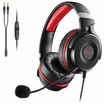 Игровая гарнитура ELECOM Advanced, проводная, накладная, 2 м, модель, черная, HS-G60BK чёрный