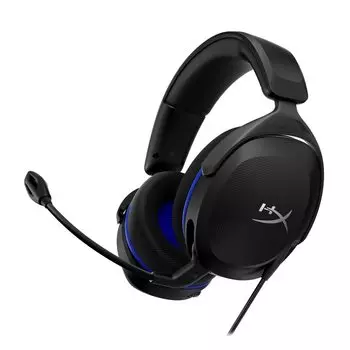 Игровая гарнитура HyperX Cloud Stinger 2 Core PlayStation, совместимая с PS, вес 260 г, легкая, черного цвета, гарантия 2 года, для дома, работы, удаленной работы, видеоконференций, пульт дистанционного управления чёрный