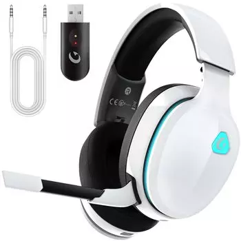 Игровая гарнитура USB 3WAY Wireless PS5 PS4 PC Switch Smartphone Xboxone Совместимые наушники 50MM Driver Low Latency 40H Воспроизведение Наушники Беспроводные