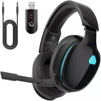 Игровая гарнитура USB 3WAY Wireless PS5 PS4 PC Switch Smartphone Xboxone Совместимые наушники 50MM Driver Low Latency 40H Воспроизведение Наушники Беспроводные
