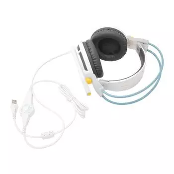 Игровая гарнитура Virtual 7.1 Surround Sound LED Lighting Встроенные элементы управления USB игровые наушники с