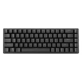 Игровая клавиатура USB 68 клавиш Синие переключатели N-key rollover 10 режимов RGB-подсветки Проводная клавиатура для чёрный